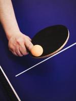 giocatore di ping pong foto