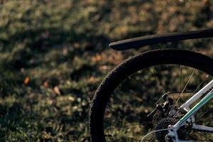 ruota di bicicletta. fitness foto