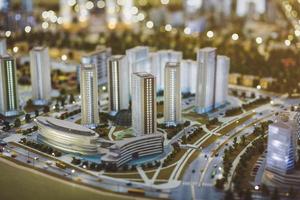 città moderna in miniatura foto