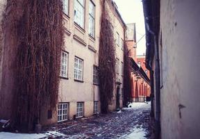 città d'inverno riga foto