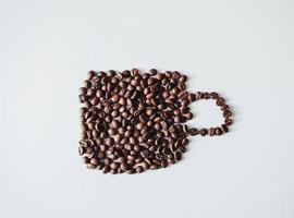 mucchio di chicchi di caffè foto