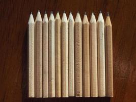 molte matite di legno foto