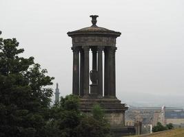 dugald steward monumento sulla collina di calton a edimburgo foto