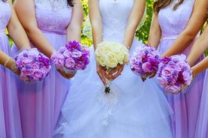 bouquet da sposa colorato da sposa foto