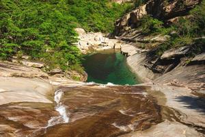 scenario del monte kumgang a kangwon do, corea del nord. foto