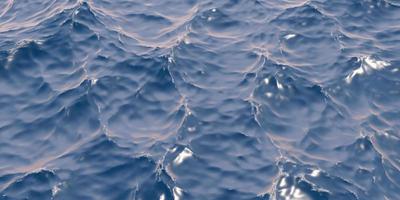 superficie del mare vista aerea mare onda sfondo astratto oceano movimento 3d illustrazione foto