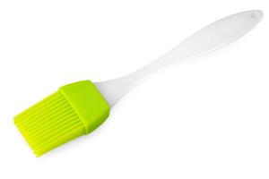 la spazzola in silicone da cucina, isolata su sfondo bianco foto