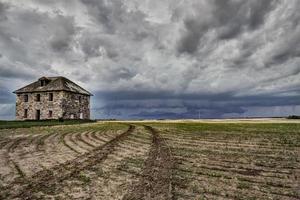 prateria nuvole temporalesche canada foto