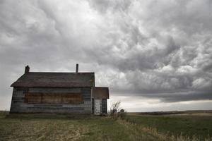 prateria nuvole temporalesche canada foto