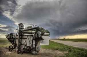 prateria nuvole temporalesche canada foto