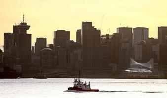 skyline di vancouver canada foto