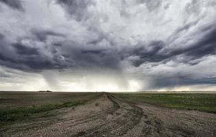 prateria nuvole temporalesche canada foto