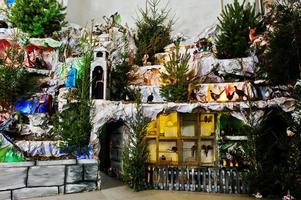 presepe di natale molto grande foto