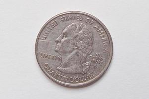 moneta da 25 centesimi o un quarto di dollaro, 2003 usa, stato del Missouri 1821 foto