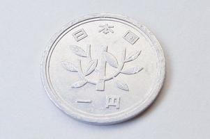 Moneta da 1 yen giapponese foto