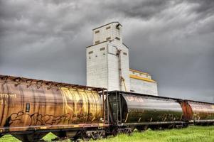 elevatore del grano della prateria foto