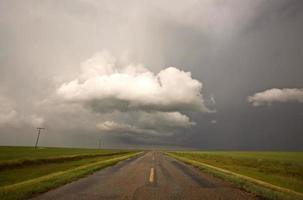 giorno nuvoloso del saskatchewan foto