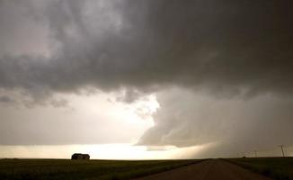 giorno nuvoloso del saskatchewan foto