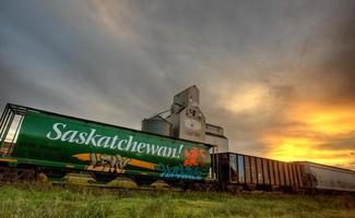 elevatore del grano del saskatchewan foto