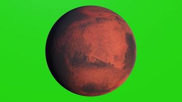 Marte realistico. perfetto per il tuo sfondo usando lo schermo verde. rendering 3D foto