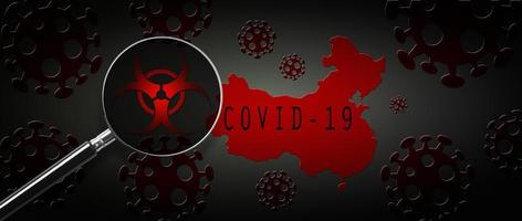 sfondo del virus corona, concetto di rischio pandemico. illustrazione 3d foto