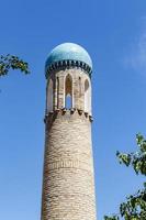 minareto al complesso di dorut tilavat a shahrisabz, uzbekistan foto