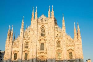 duomo di milano cattedrale in piazza del duomo, milano, italia foto