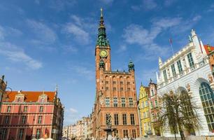 municipio a dluga long market street, gdansk, polonia foto