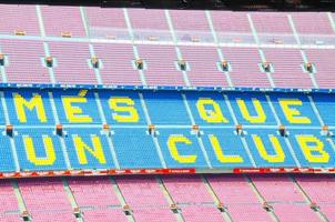 il camp nou è lo stadio di casa della squadra di calcio di Barcellona foto