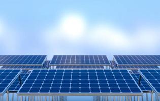 pannelli solari, concetto di energia verde. foto