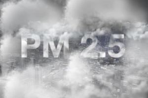 pm 2,5 concetto di polvere foto