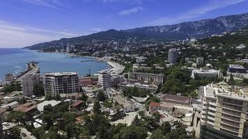 veduta aerea del paesaggio urbano di yalta. Crimea foto