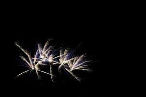 fuochi d'artificio bianchi blu foto