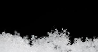 panorama di tanti piccoli cristalli di neve foto