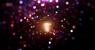 astratto galassia rosa chiaro sfocatura glitter spazio vintage elegante universo fumo colorato con galassia stella polvere di stelle latte sulla galassia nera. foto