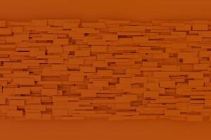 geometria astratta arancione chiaro motivo minimalista a strisce di forma semplice con struttura poligonale in tessuto realistico su nero scuro. foto