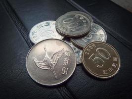 moneta coreana Corea soldi, valuta, concetto, affari foto