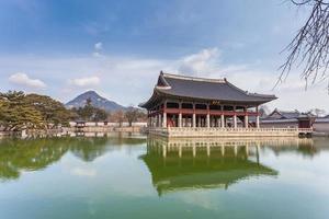 Palazzo Gyeongbokgung a Seoul, Corea del Sud foto