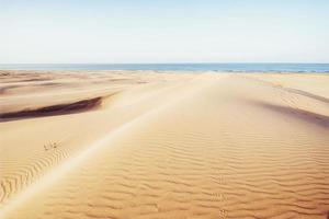 tramonto colorato sul misterioso deserto in Turchia foto