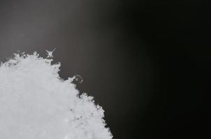 fragili cristalli di neve foto
