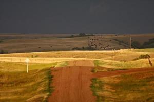 nuvole temporalesche nel saskatchewan foto