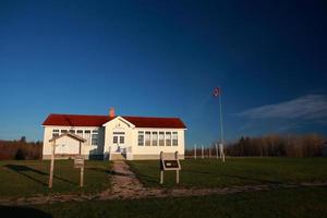 vecchia scuola a hecla a manitoba foto