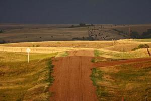 nuvole temporalesche nel saskatchewan foto