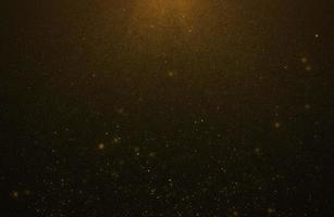 bokeh astratto scintillio luci sfondo di particelle d'oro tremolanti e bagliori di luce foto