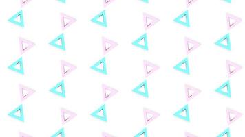 modello astratto geometria forma triangolo rosa pastello colorato carino sfondo. illustrazione 3d. poster o progettazione di siti Web foto