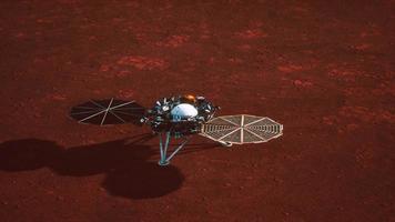 insight Marte esplorando la superficie del pianeta rosso. elementi forniti dalla nasa. foto