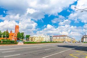 minsk, bielorussia, 26 luglio 2020 piazza dell'indipendenza a minsk foto