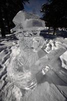 scultura del ghiaccio in alberta foto