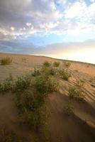 duna di sabbia alle grandi colline di sabbia nel pittoresco saskatchewan foto