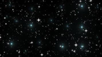 cielo notturno con stelle scintillanti su sfondo nero